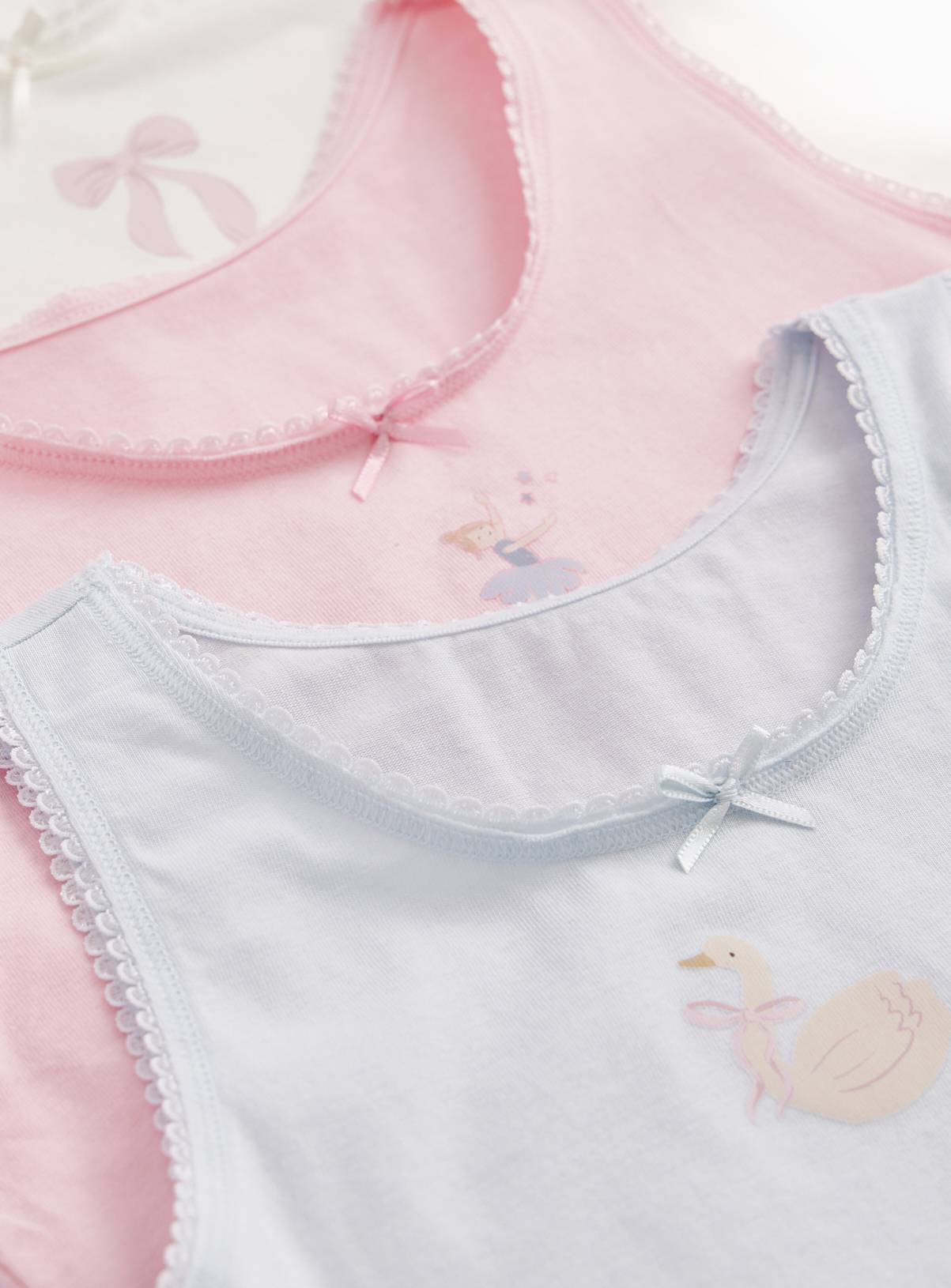 Sugar Plum Fairy Ballerina Vest Top 5-Pack 8-9 years - Image 2